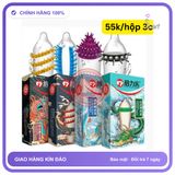 (Che Tên) Hộp 3 chiếc bao cao su râu gai nhiều kiểu hiệu Rồng tứ linh/ giao mẫu ngẫu nhiên Bảo Mật Tuyệt Đối