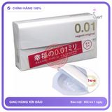 (Che Tên) Bao cao su Sagami Original 0.01 siêu mỏng, Hộp 5 chiếc , cao cấp, siêu mỏng thế giới, cảm giác thật, truyền nhiệt nhanh Hỗ Trợ 24/7
