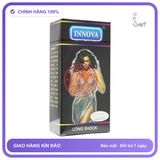 (Che Tên) Bao Cao Su kéo dài quan hệ Innova Đen hộp 12 bao Chuẩn Auth