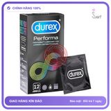(Che Tên) Bao Cao Su Mỏng Tăng Thời Gian Durex Performa Hộp Trắng Kín
