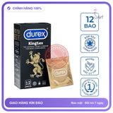 (Che Tên) Bao Cao Su Durex Kingtex Chính Hãng size nhỏ 49mm Kèm Gel Gói Jex Hỗ Trợ 24/7
