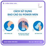 (Che Tên) Bao Cao Su Cỡ Nhỏ Giúp Kéo Dài Thời Gian Power Men Longer Ultrathin Cao Cấp Bảo Đảm