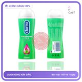 (Che Tên) Gel bô.i trơ.n Massage Body Hương Nha Đam Durex Play 2in1 - 200ml Chuẩn Auth