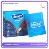 (Che Tên) Combo 2 Hộp Bao Cao Su Durex Jeans 3s Hộp Trắng Kín