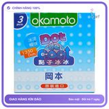 (Che Tên) Okamoto Dot De Cool Bao Cao Su Gai Nhỏ Hương Bạc Hà Hộp Trắng Kín