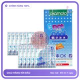 (Che Tên) Okamoto Dot De Cool Bao Cao Su Gai Nhỏ Hương Bạc Hà Hộp Trắng Kín