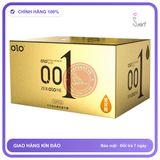 (Che Tên) Bao cao su gân gai siêu mỏng kéo dài thời gian OLO 0.01 Vàng - Hàng Mới Về