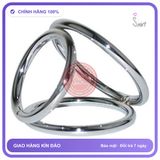 (Che Tên) Vòng Inox 3 Nhánh Hộp Trắng Kín