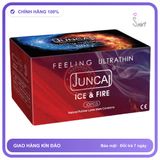 (Che Tên) Bao cao su Juncai Lửa băng, siêu mỏng 001, nóng lạnh đan xen, Hộp 10 bao Bảo Mật Tuyệt Đối