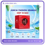 (Che Tên) Bao cao su Juncai Passion siêu mỏng 001, gai nhỏ, chân thật Hộp 10 bao - Hàng Mới Về