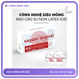 (Che Tên) Bao Cao Su Sagami Original 0.02 Nhật Bản - Siêu Mỏng - Non Latex - Snapshop