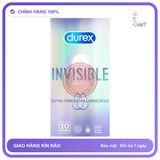 (Che Tên) Bao Cao Su Durex Invisible Chính Hãng Thái Lan - 10s - Hàng Mới Về
