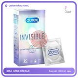 (Che Tên) Bao Cao Su Durex Invisible Chính Hãng Thái Lan - 10s - Hàng Mới Về