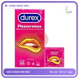 (Che Tên) Bao Cao Su Durex Pleasuremax Chính Hãng Thái Lan - 12s Chuẩn Auth
