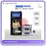 (Che Tên) Bao cao su Innova đen hộp 12 cái siêu kéo dài thời gian gân gai tăng khoái cảm Cao Cấp Bảo Đảm