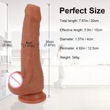 Dương Vật Giả Có Bao Quy Đầu Không Rung Mềm Dẻo