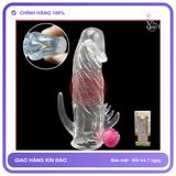 (Che Tên) Bao cao su đôn dên có rung Penis Sleeve sử dụng nhiều lần Chuẩn Auth