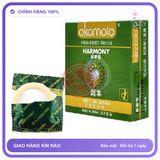 (Che Tên) Bao Cao Su Gân Gai Không Mùi Okamoto Harmony Nhật Bản Hỗ Trợ 24/7