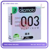 (Che Tên) Bao Cao Su Okamoto 0.03 Platinum Siêu Mỏng Ôm Khít H3 Giao Nhanh Toàn Quốc