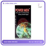(Che Tên) Bao Cao Su Powermen Cá Ngựa Đen Có Gai Và Kéo Dài Thời Gian Bảo Mật Tuyệt Đối