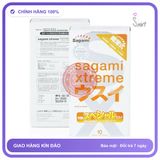(Che Tên) Bao Cao Su Nhật Bản Sagami Xtreme SuperThin Hộp 10 chiếc Bảo Mật Tuyệt Đối