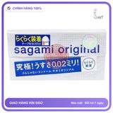(Che Tên) Bao Cao Su Siêu Mỏng Sagami Original 0.02 Quick Hộp 6 chiếc - Hàng Mới Về