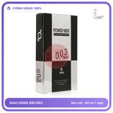 (Che Tên) Bao Cao Su Siêu Mỏng Power Men 0.03 Invi Chính Hãng 54601 - Hàng Mới Về