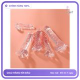 (Che Tên) Dương Vật Giả Trong Suốt/Đen/Da Người Không Rung Chuẩn Auth