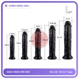 (Che Tên) Dương Vật Giả Trong Suốt/Đen Không Bìu Size Tùy Chọn Hộp Trắng Kín