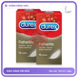 (Che Tên) Combo 2 hộp Bao cao su Durex Fetherlite Ultima 24 cái Giao Nhanh Toàn Quốc