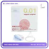 (Che Tên) Bao cao su siêu mỏng Sagami Original 0.01 Nhật Bản Hộp Trắng Kín