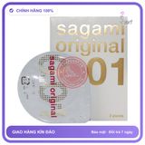 (Che Tên) Bao cao su siêu mỏng Sagami Original 0.01 Nhật Bản Hộp Trắng Kín