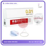 (Che Tên) Bao cao su siêu mỏng Sagami Original 0.01 Nhật Bản Hộp Trắng Kín