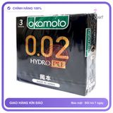 (Che Tên) Bao Cao Su Siêu Mỏng Nhật Bản Okamoto 0.02 Hydro PU Hộp Trắng Kín