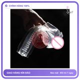 (Che Tên) Âm Đạo Giả Đèn Pin Fleshlight Trong Suốt Chuẩn Auth