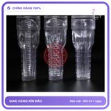(Che Tên) Âm Đạo Giả Đèn Pin Fleshlight Trong Suốt Chuẩn Auth