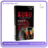 (Che Tên) Bao cao su Susu Nhật Bản, trơn, kéo dài thời gian, Hộp 12 bao Hỗ Trợ 24/7