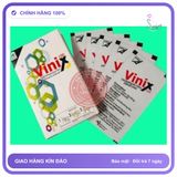 (Che Tên) Tem ngậm Vinix hỗ trợ nam giới hộp 10 tem Cao Cấp Bảo Đảm