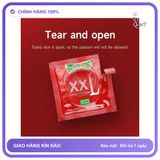 (Che Tên) Bao Cao Su GJG Size Lớn XXL Cao Cấp Bảo Đảm