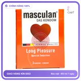 (Che Tên) Bao cao su Masculan Long Pleasure Của Đức Hộp Trắng Kín