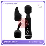 (Che Tên) Chày rung massage Power Wand -12 chế độ rung 2 đầu thay thế Chuẩn Auth