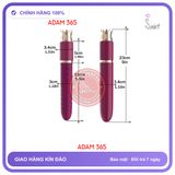 (Che Tên) Máy rung thỏi son Jiuuy King Tabitha 2in1 Thụt rung phát nhiệt (23mm X 3.0mm) 213165 Hộp Trắng Kín