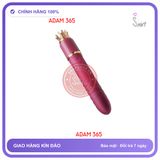 (Che Tên) Máy rung thỏi son Jiuuy King Tabitha 2in1 Thụt rung phát nhiệt (23mm X 3.0mm) 213165 Hộp Trắng Kín