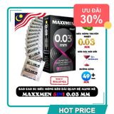(Che Tên) Bao Cao Su Maxxmen 5in1 Siêu Mỏng 0.03 Truyền Nhiệt 567964 - Hàng Mới Về