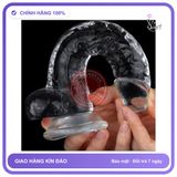 (Che Tên) Dương Vật Giả Trong Suốt Gắn Tường Giá Rẻ Lovetoy Flawless Clear 7.5