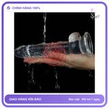 (Che Tên) Dương Vật Giả Trong Suốt Gắn Tường Giá Rẻ Lovetoy Flawless Clear 7.5