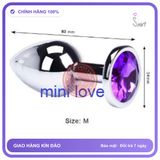 (Che Tên) Phích cắm hậu môn inox đính đá cao cấp,dụng cụ mở rộng hậu môn - Snapshop