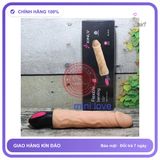(Che Tên) Máy massage Dương vật giả cầm tay rung nhiều chế độ, silicon cao cấp uốn cong rung nhiệt chân thật Giao Nhanh Toàn Quốc
