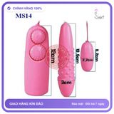 (Che Tên) Trứng Rung Tình Yêu Kích Thích Kèm Dương Vật Giả Mini Có Bi Cực Khoái Hỗ Trợ 24/7