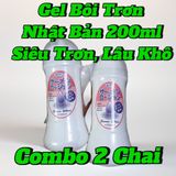 Combo 2 chai gel bôi trơn 200ml , siêu trơn lâu khô, tiết kiệm, che tên 